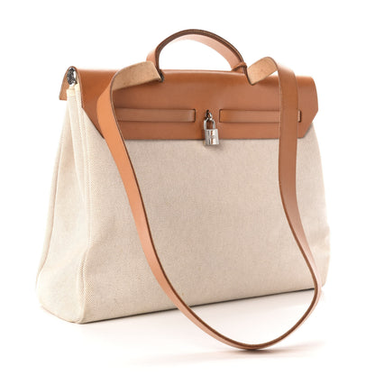 Hermes Toile Vache Calfskin Herbag 39 MM Natural 3 of 12