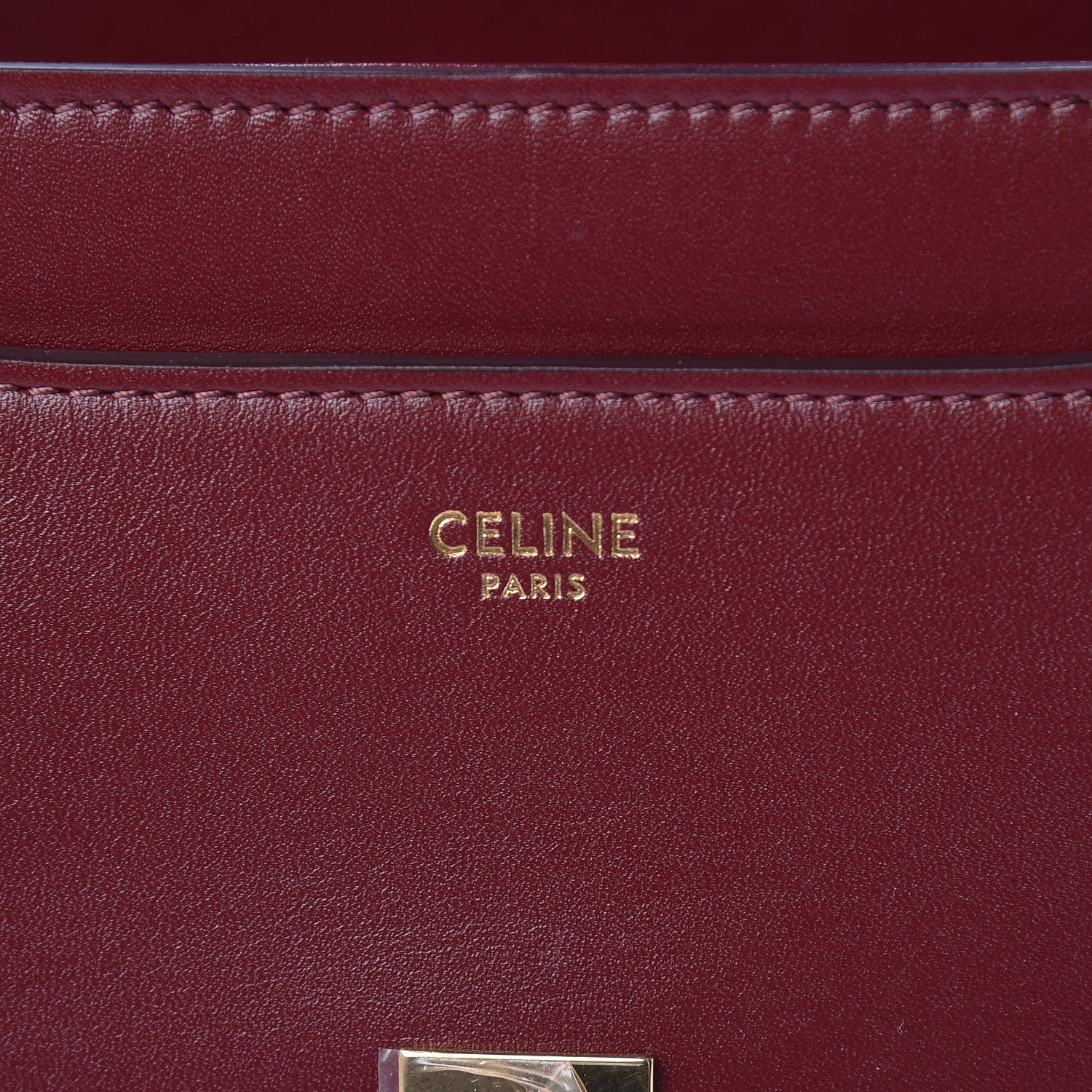 Celine Satinated Calfskin Small 16 Top Handle Bag Light Burgundy 8 of 12