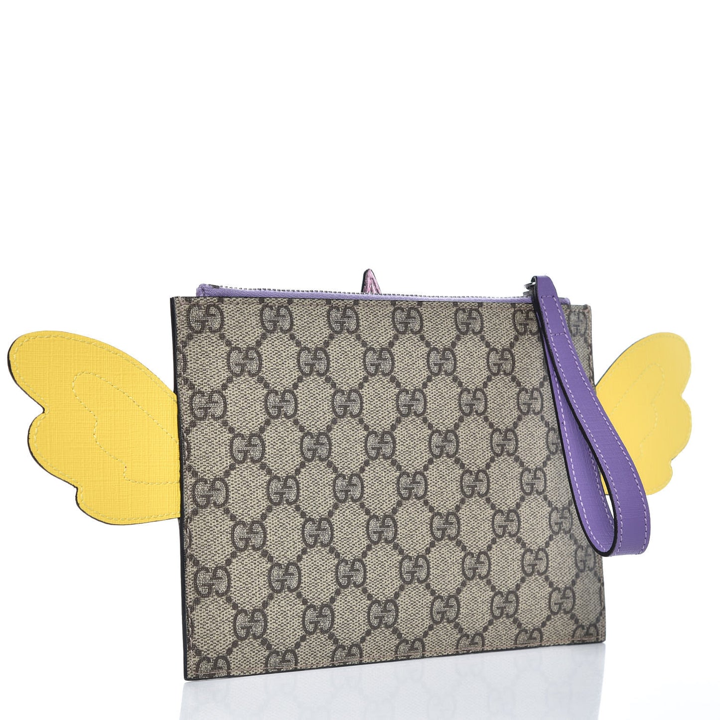 GG Supreme Monogram Kid's Unicorn Zip Pouch Multicolor