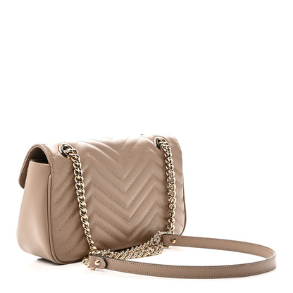 Gucci Calfskin Matelasse Small GG Marmont Shoulder Bag Porcelain Rose 3 of 11