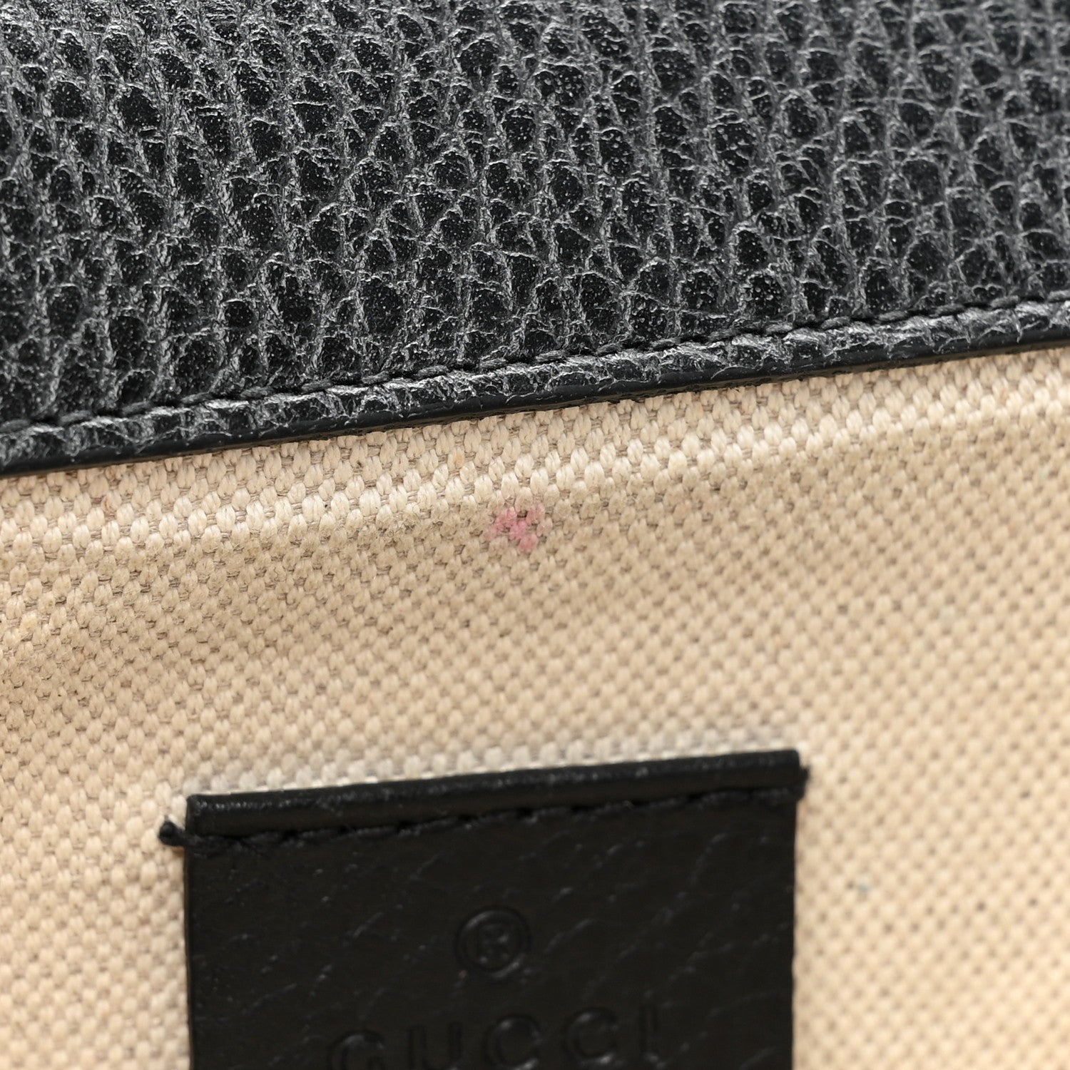 Gucci Dollar Calfskin Enamel Small Dionysus Shoulder Bag Black Electric Blue 10 of 12