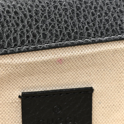 Gucci Dollar Calfskin Enamel Small Dionysus Shoulder Bag Black Electric Blue 10 of 12