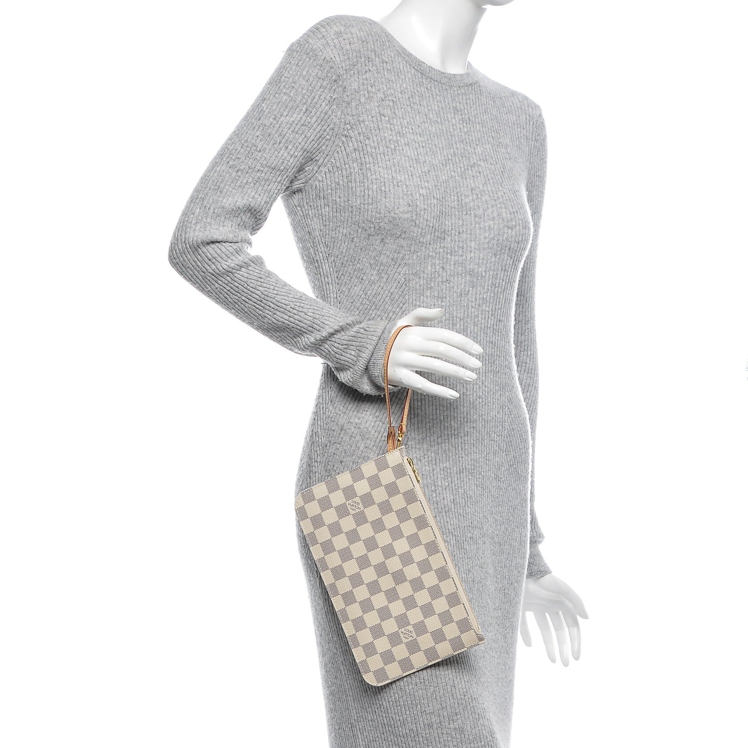 Louis Vuitton Damier Azur Neverfull MM GM Pochette 2 of 6