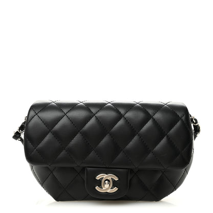 Chanel Calfskin Quilted CC Uniform Flap Belt Bag Black 1 of 11