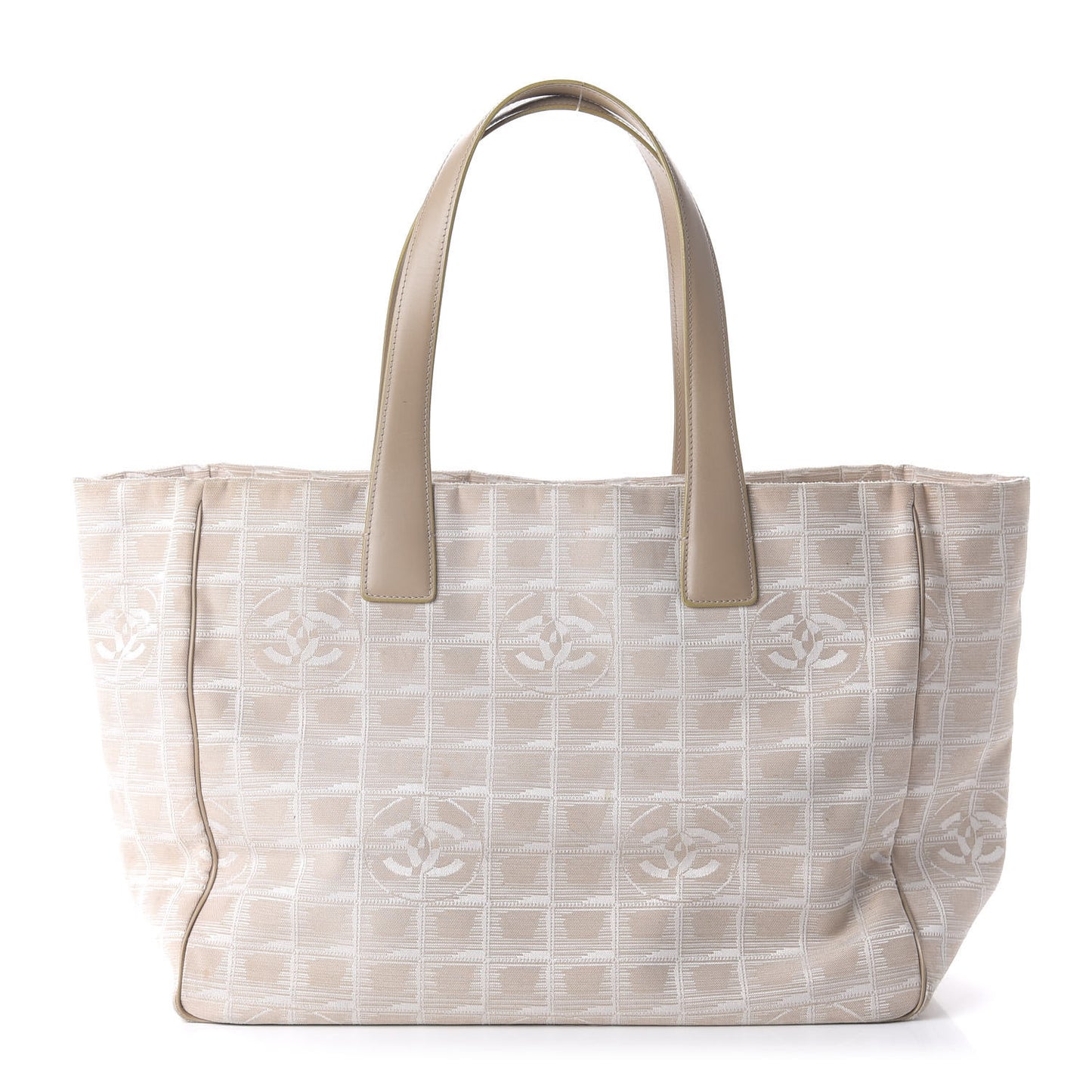 Nylon Medium Travel Tote Beige