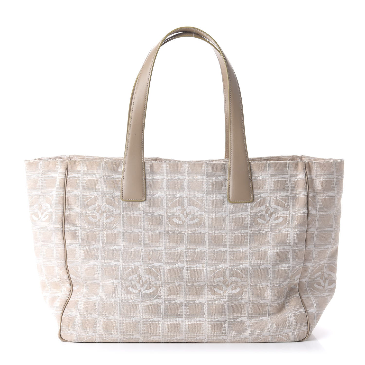 Chanel Nylon Medium Travel Tote Beige 1 of 10