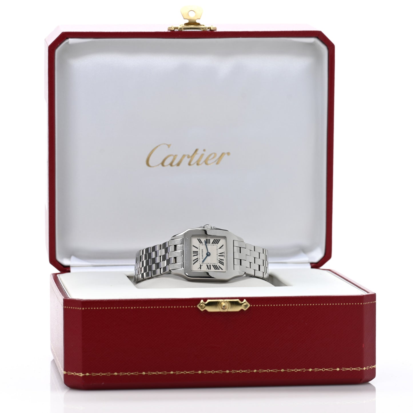 Stainless Steel 26mm Santos Demoiselle Quartz Watch