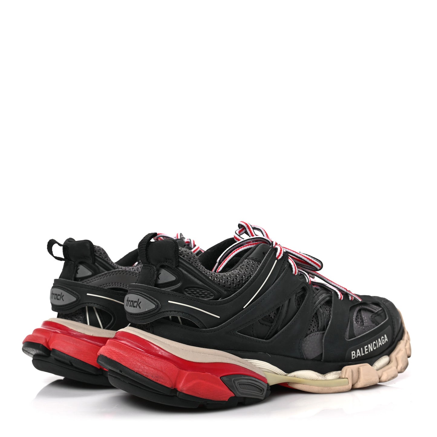 Mesh Nylon Womens Track Sneakers 39 Black Gris