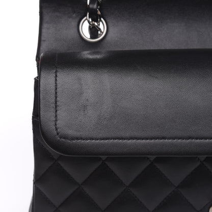 Chanel Lambskin Quilted Medium Double Flap Black 13 of 15