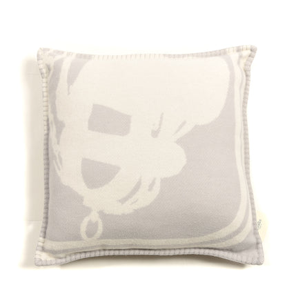 Hermes Wool Cashmere Brides De Gala Pillow Gris Perle 1 of 4