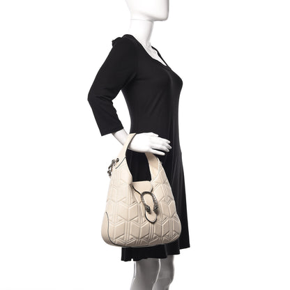 Gucci Calfskin Web Quilted Small Dionysus Hobo White 2 of 11