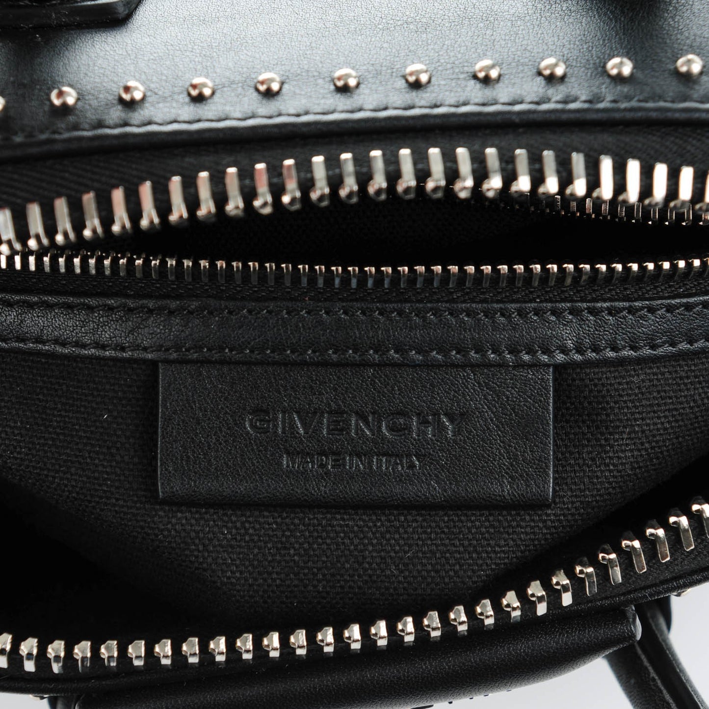 Smooth Calfskin Mini Studded Antigona Black