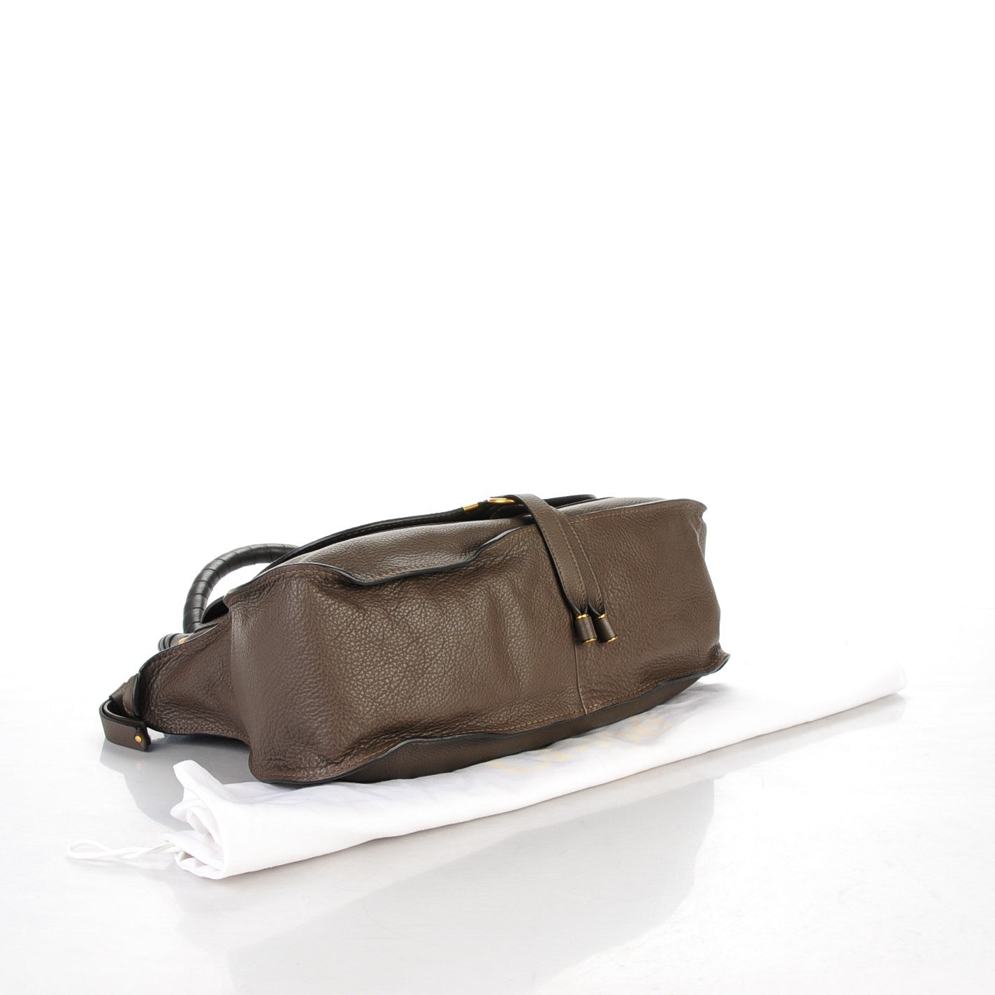 Calfskin Large Marcie Satchel Ash