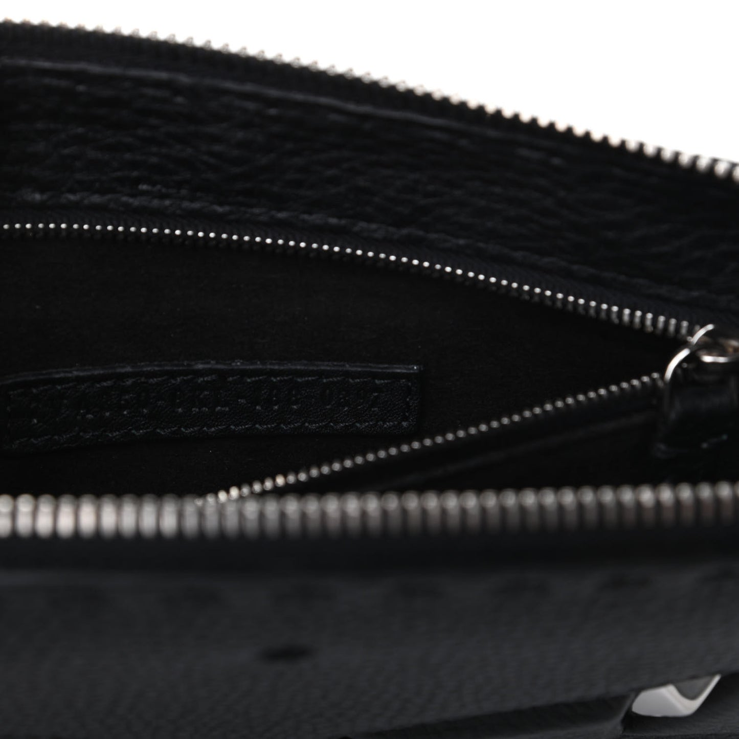 Cuoio Romano Selleria Monster Eyes Slim Clutch Black