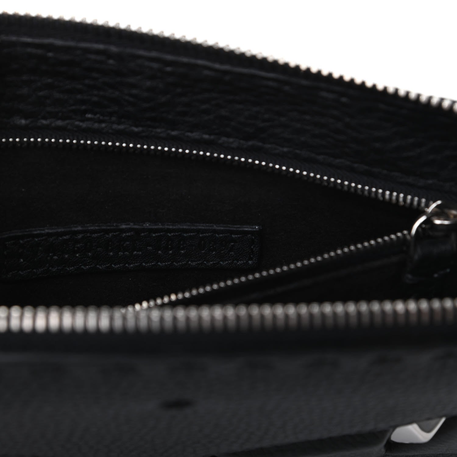 Fendi Cuoio Romano Selleria Monster Eyes Slim Clutch Black 6 of 7