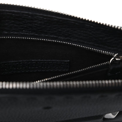 Fendi Cuoio Romano Selleria Monster Eyes Slim Clutch Black 6 of 7