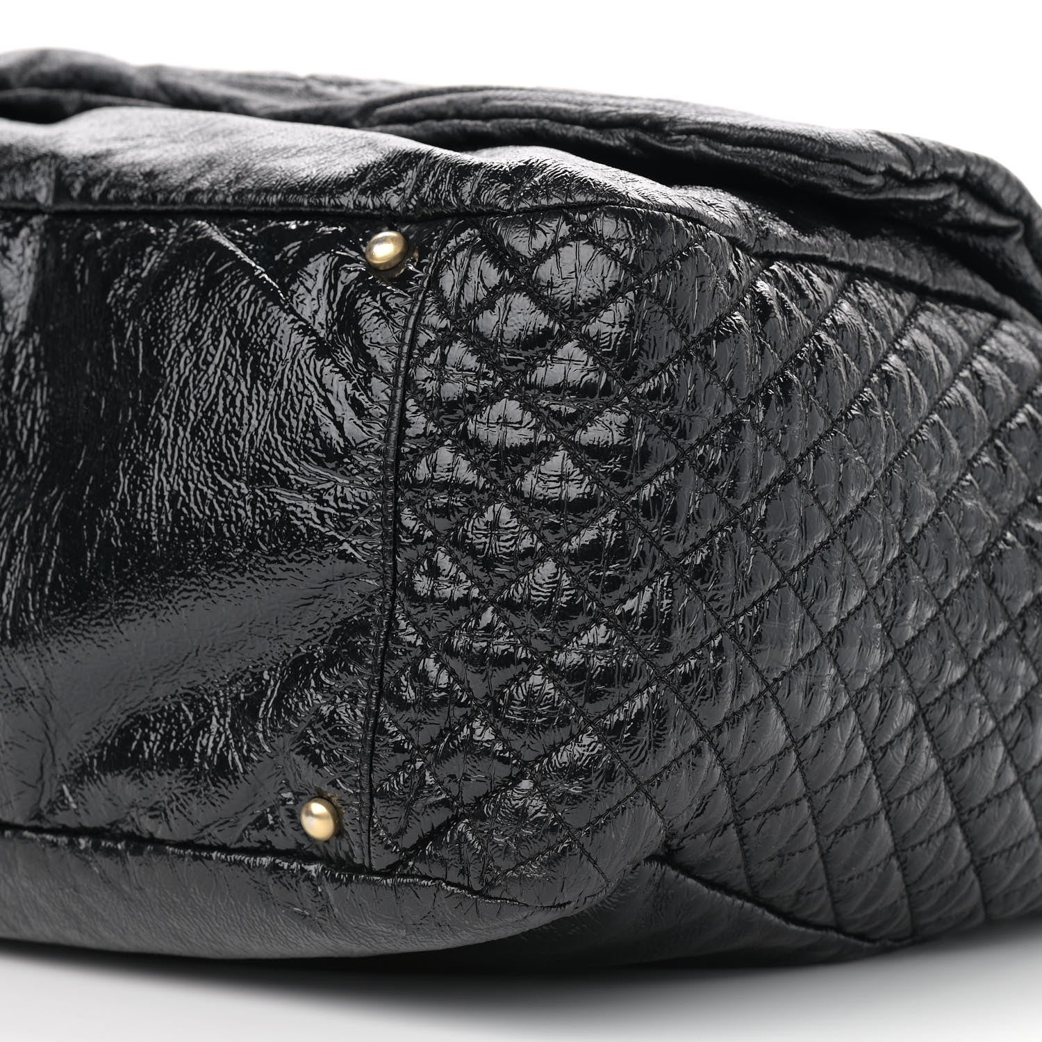 Chanel Vinyl XXL Rock and Chain Flap Black 9 of 10