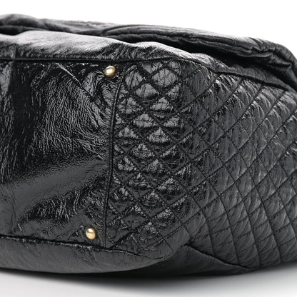 Chanel Vinyl XXL Rock and Chain Flap Black 9 of 10