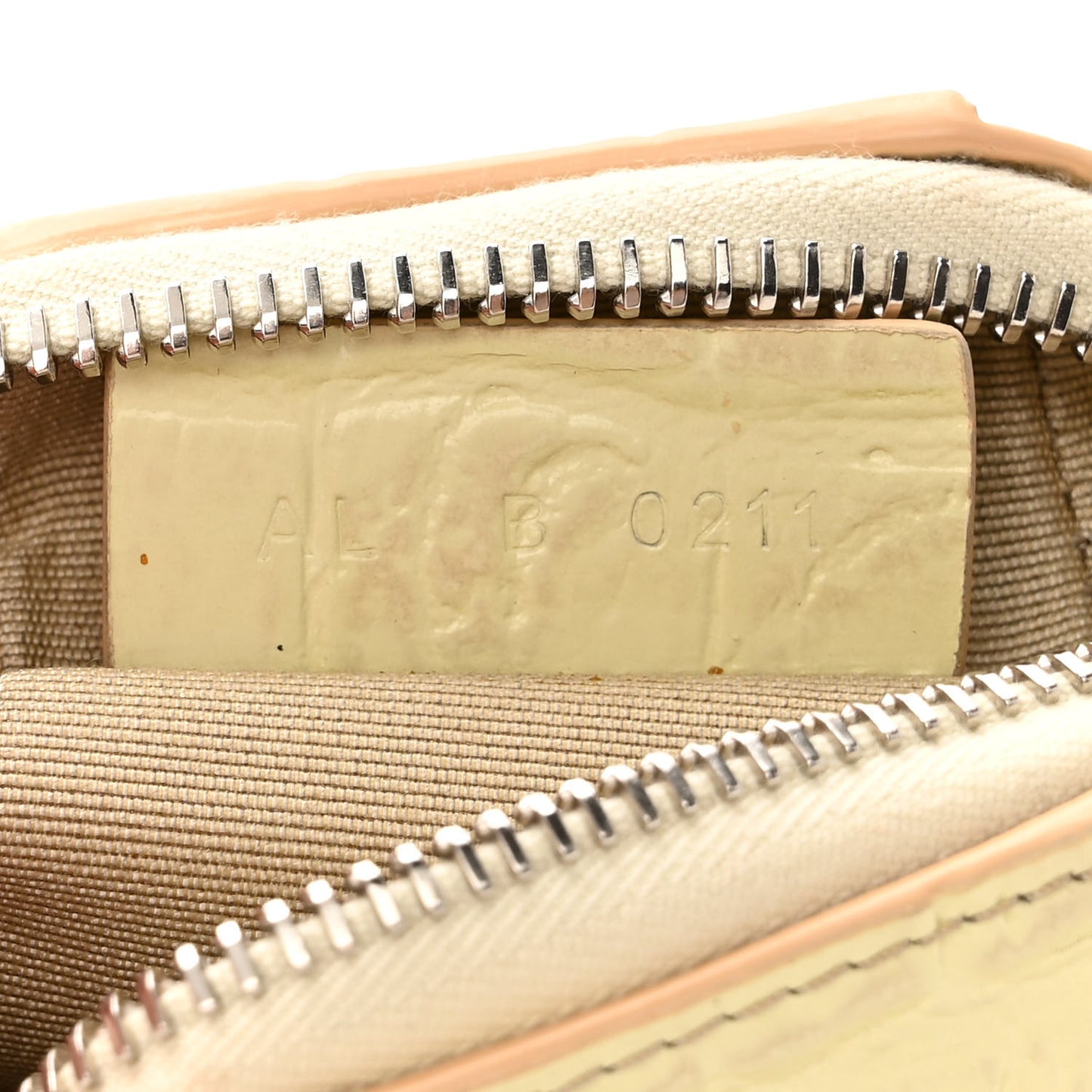 Calfskin Crocodile Embossed Mini Vertical Antigona Natural