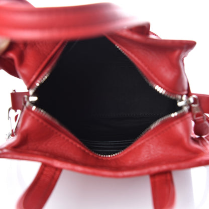 Balenciaga Agneau Arena XXS Bazar Shopper Tote Rouge Cardinal 7 of 9