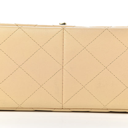 Chanel Lambskin Quilted Jumbo Double Flap Beige Clair 10 of 12