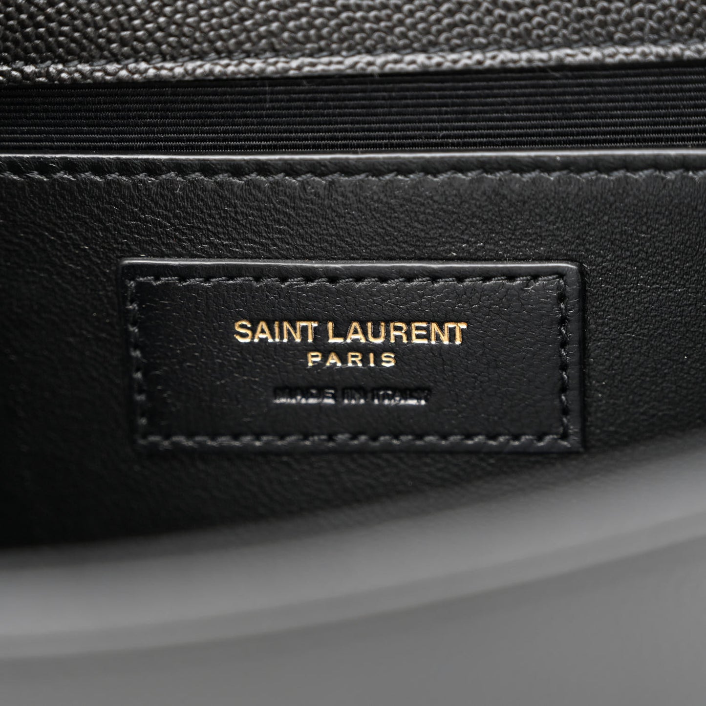 Grain De Poudre Medium Classic Monogram Kate Satchel Black