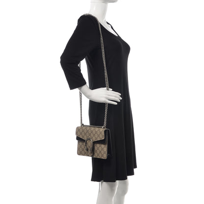 Gucci GG Supreme Monogram Mini Dionysus Shoulder Bag Black 2 of 8