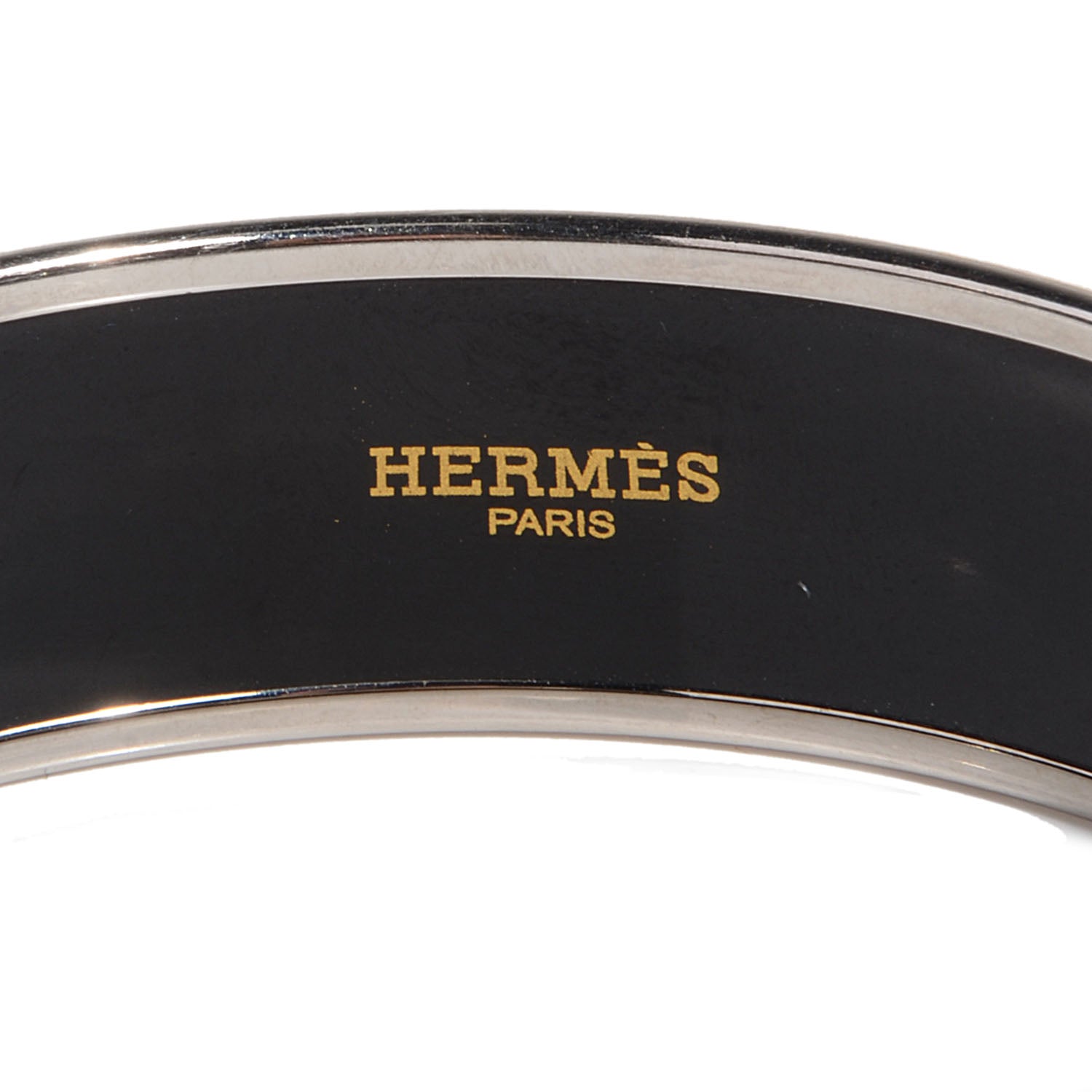 Hermes Enamel Printed Wide Balcons du Guadalquivir Bracelet 70 Silver 4 of 4