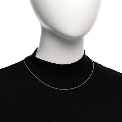 Tiffany 18K Rose Gold Chain Necklace 18" 2 of 4
