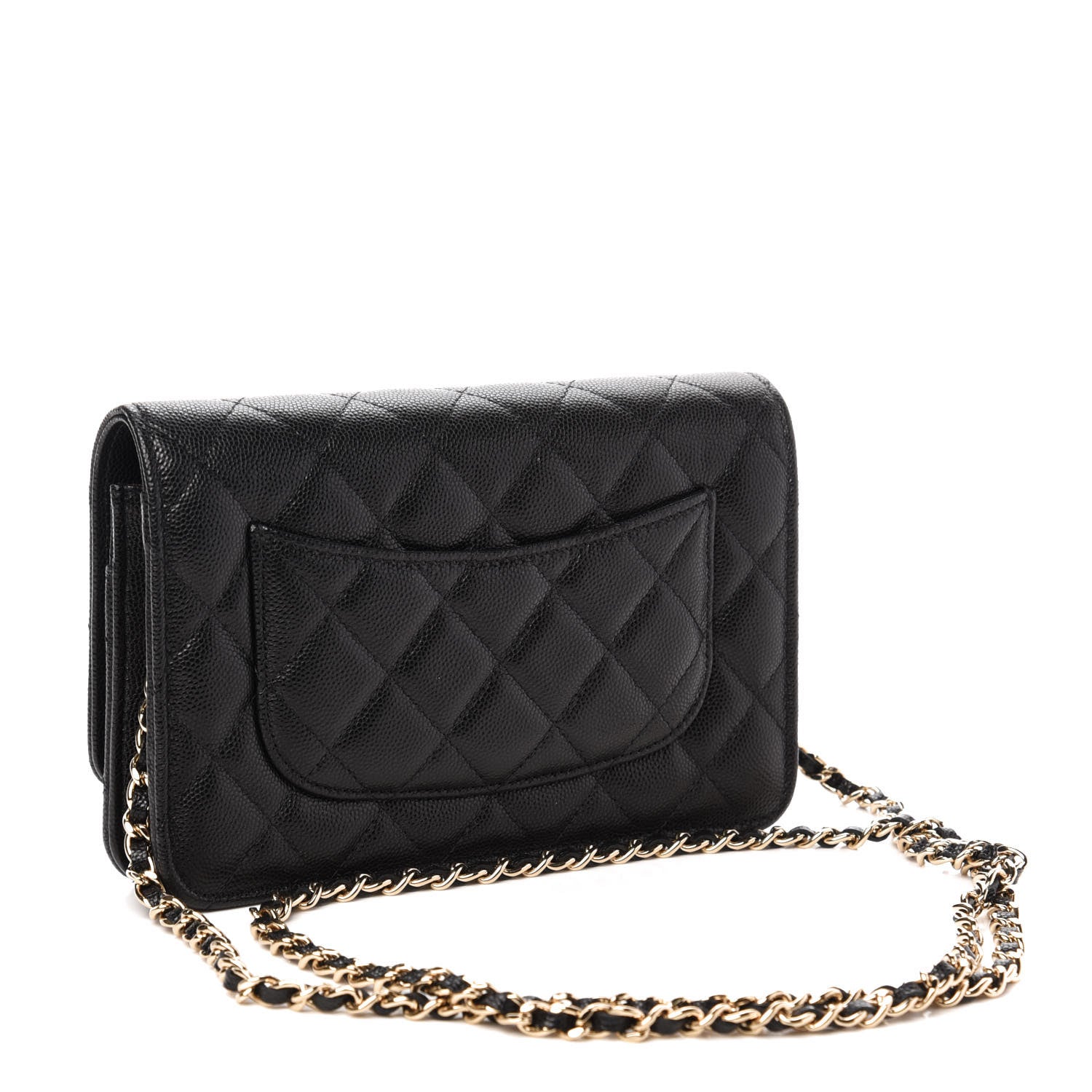 Chanel Caviar Quilted Wallet On Chain WOC Black 3 of 12