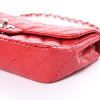 Chanel Caviar Quilted East West Flap Red 9 of 10