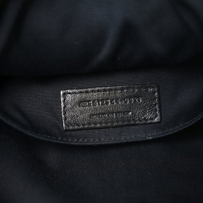 Saint Laurent Calfskin Matelasse Monogram Monochrome Lou Camera Bag Black 7 of 10
