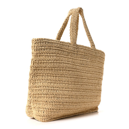 Saint Laurent Raffia Rive Gauche Tote Natural 3 of 10