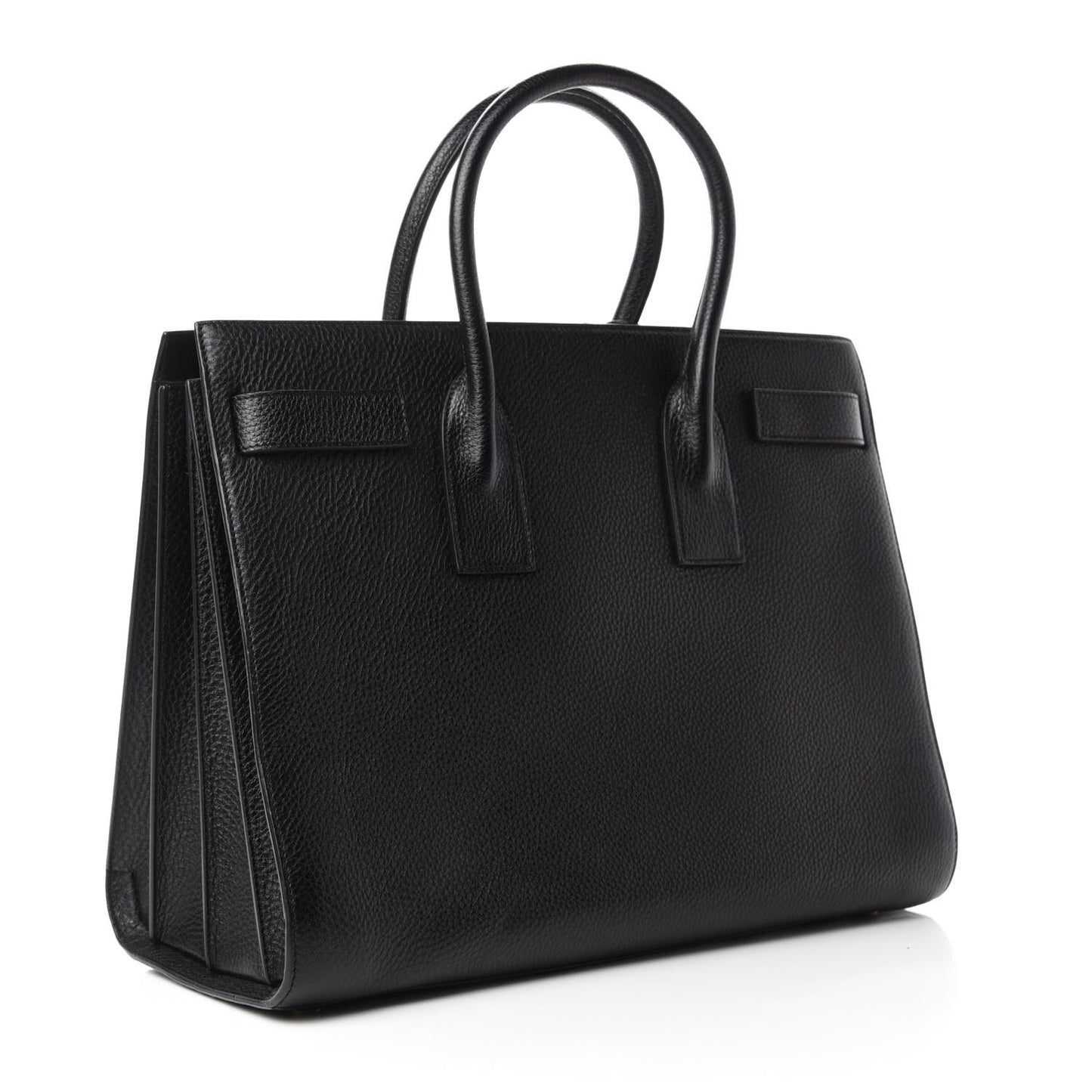 Grained Calfskin Large Sac De Jour Carryall Black