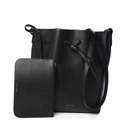 Mansur Gavriel Saffiano Bucket Bag Black Flamma 1 of 10