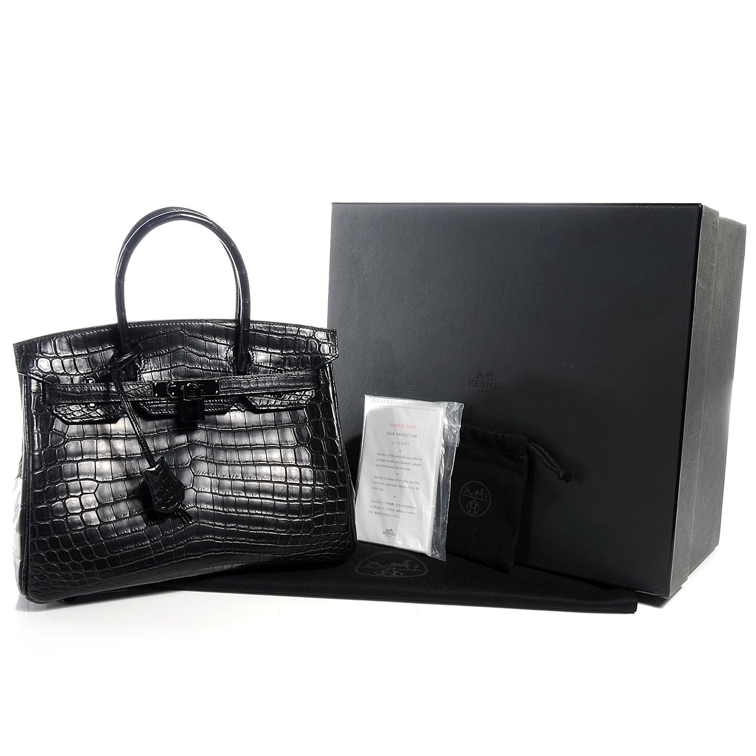 Hermes Matte Niloticus Crocodile Birkin 30 SO BLACK 5 of 10