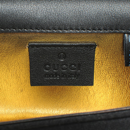 Gucci Silk Satin Butterfly Chain Evening Bag Black 6 of 8
