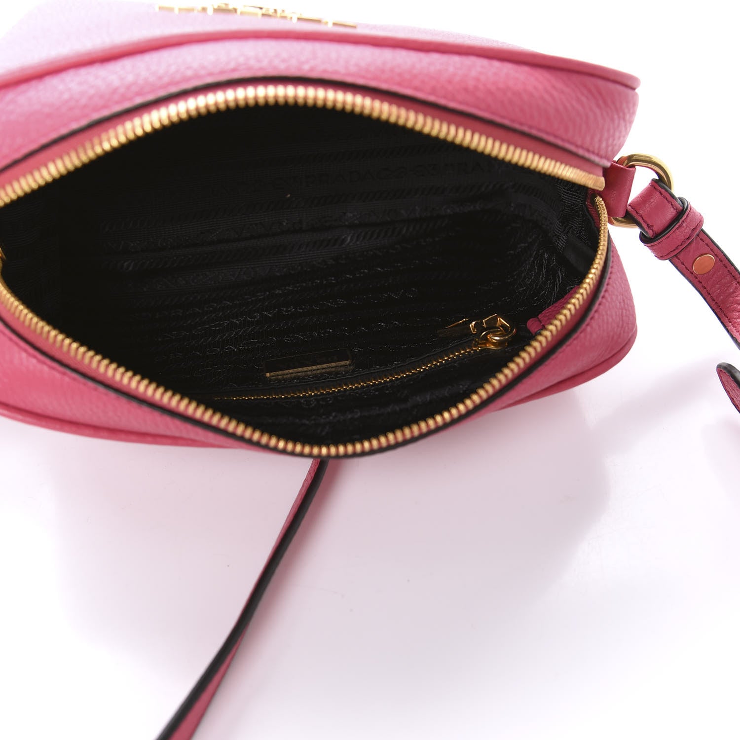 Prada Vitello Phenix Camera Bag Peonia 5 of 11