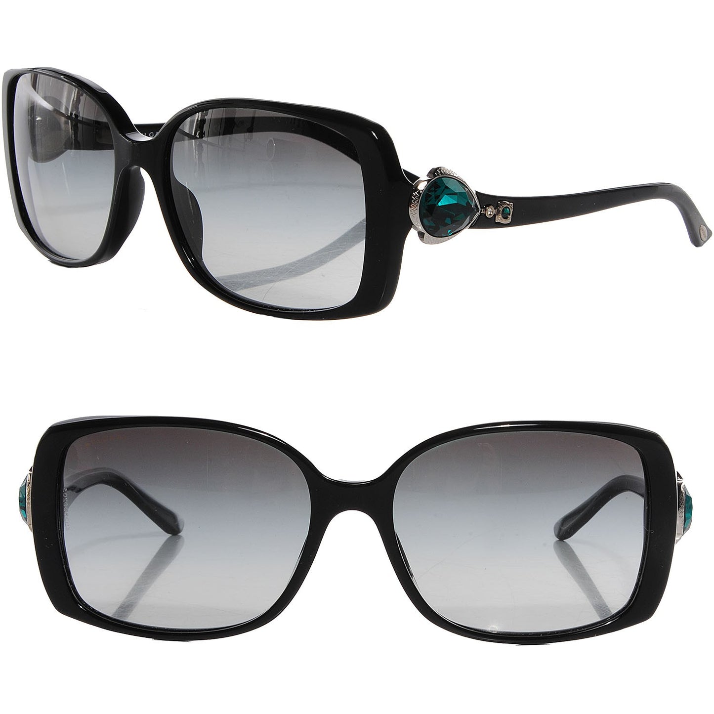 BVLGARI Swarovski Gem 8079-B Sunglasses Black