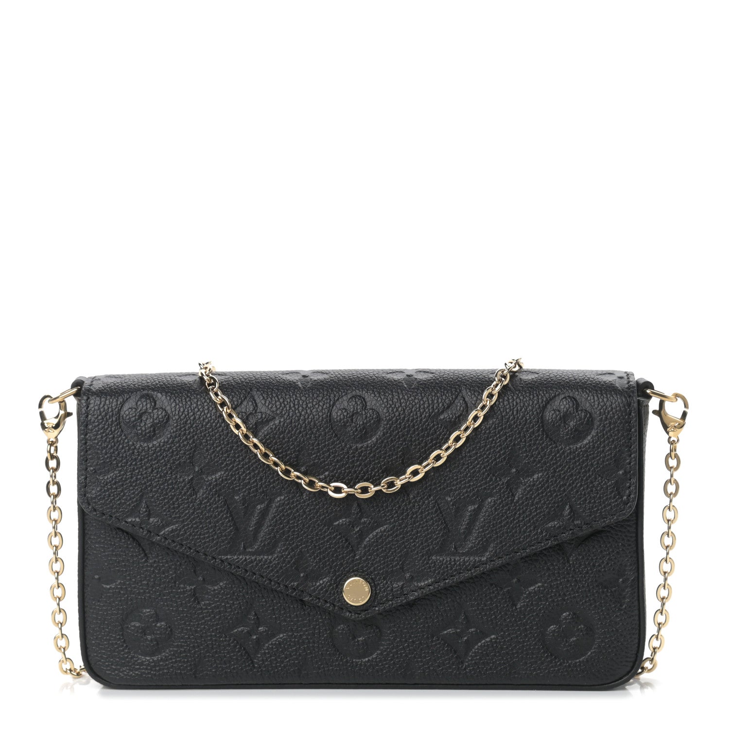 Louis Vuitton Empreinte Pochette Felicie Chain Wallet Black 1 of 8