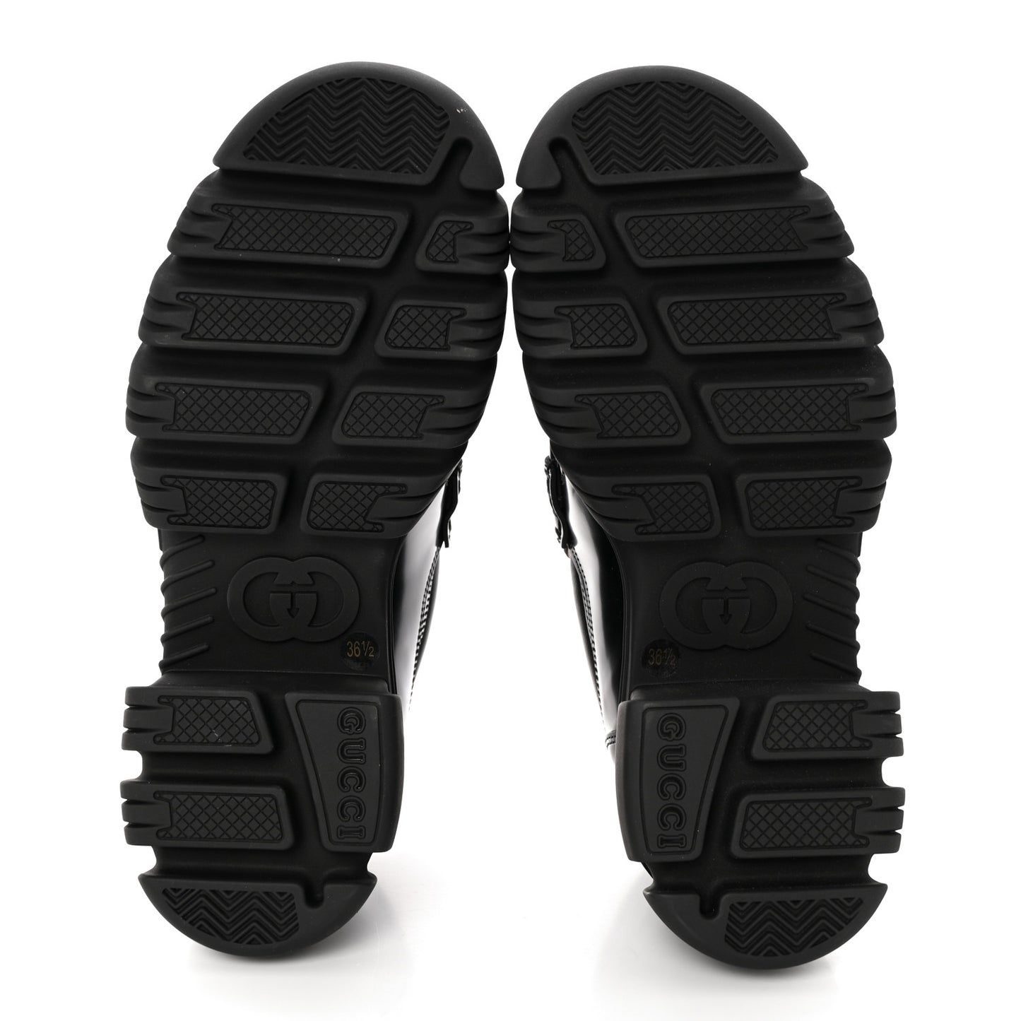 Magnum Calfskin Nappa Samoa Womens Horsebit Platform Chunky Lug Sole 40mm Loafers 36.5 Black