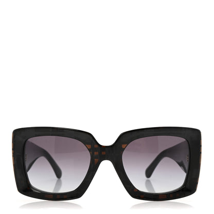 Chanel Acetate Rectangle Sunglasses 5435-A Black 2 of 8
