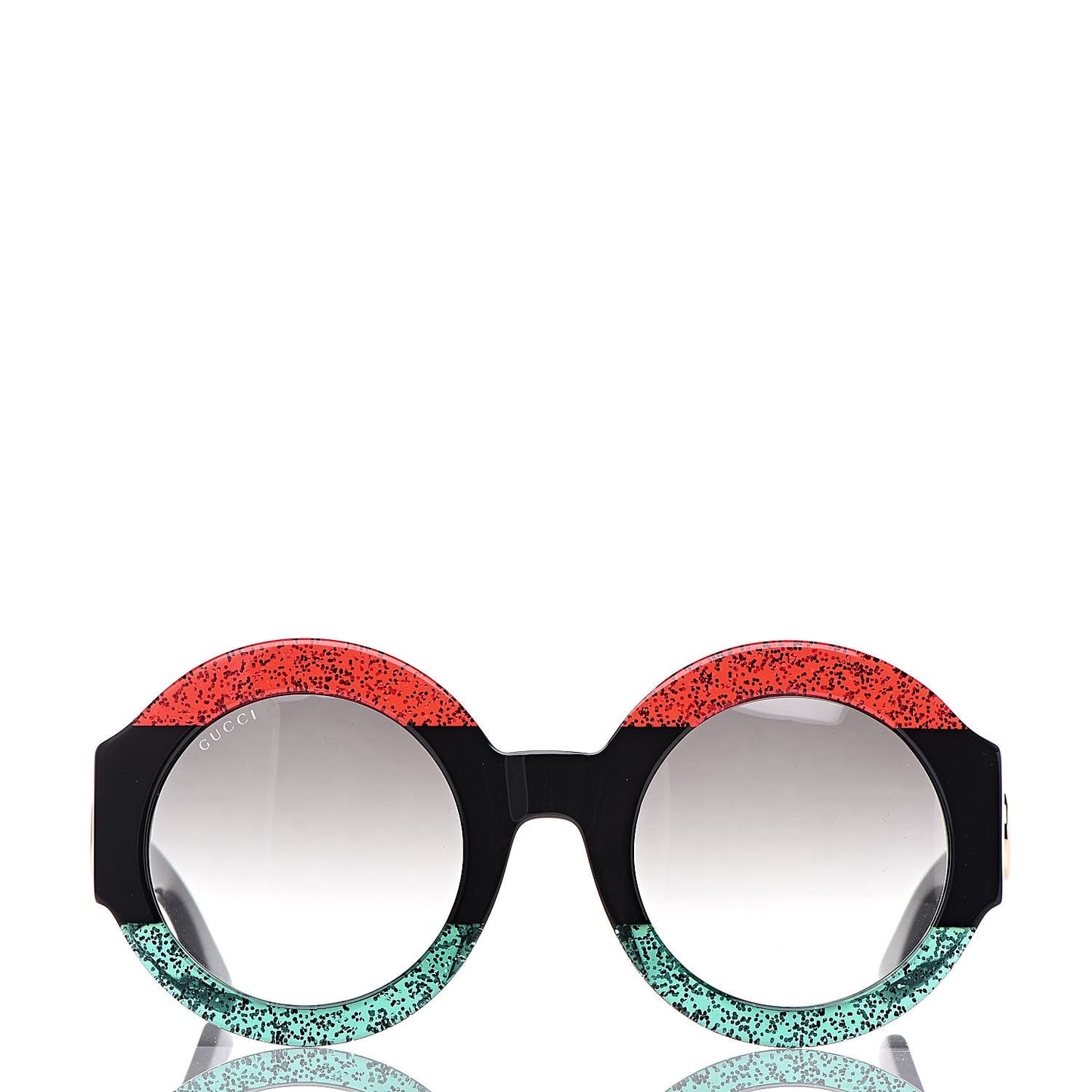 Acetate Round GG0084S Sunglasses Black Red Green