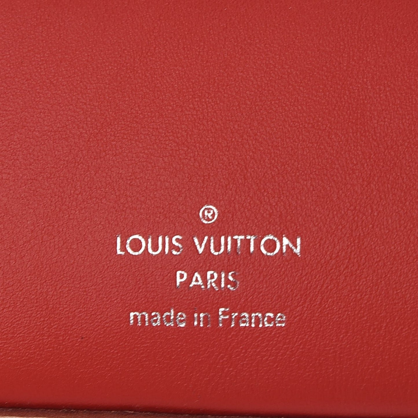 Monogram Elizabeth Pencil Pouch Red