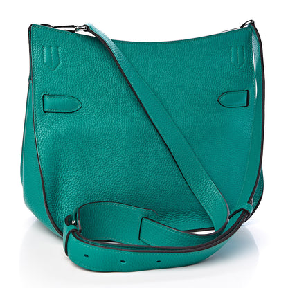 Hermes Taurillon Clemence Jypsiere 28 Bleu Paon 3 of 10