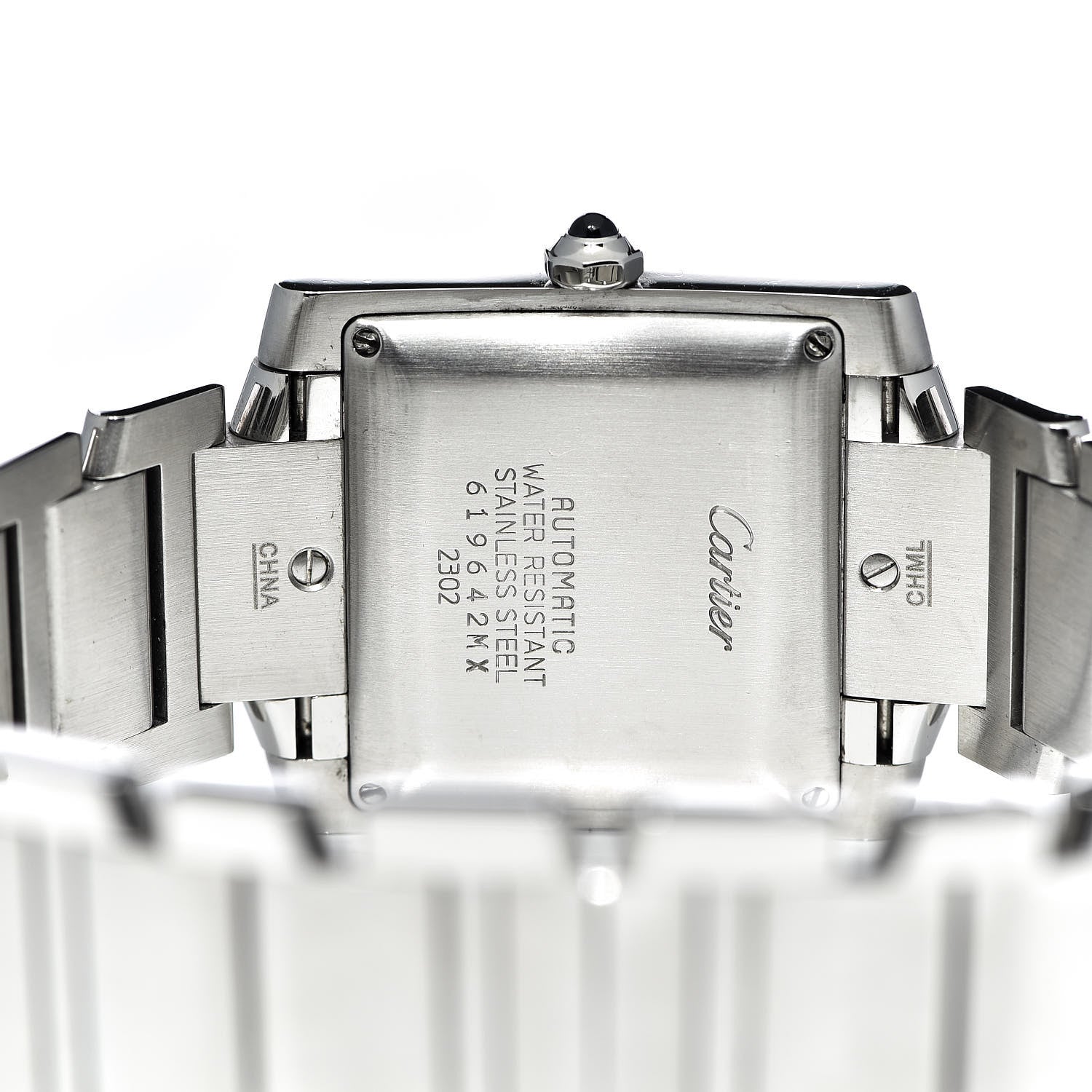Cartier Stainless Steel 28mm Tank Francaise Automatic Watch 5 of 9