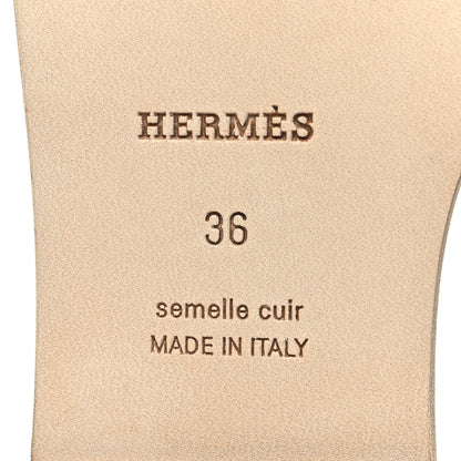 Hermes Matte Niloticus Crocodile Himalaya Oran Sandals 36 Blanc 7 of 9