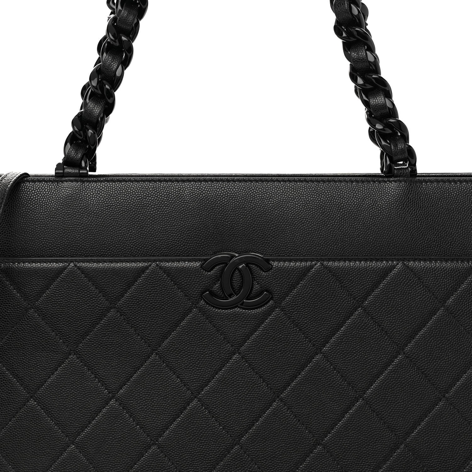 Chanel Caviar Quilted My Everything Large Shopping Tote Black 8 of 12
