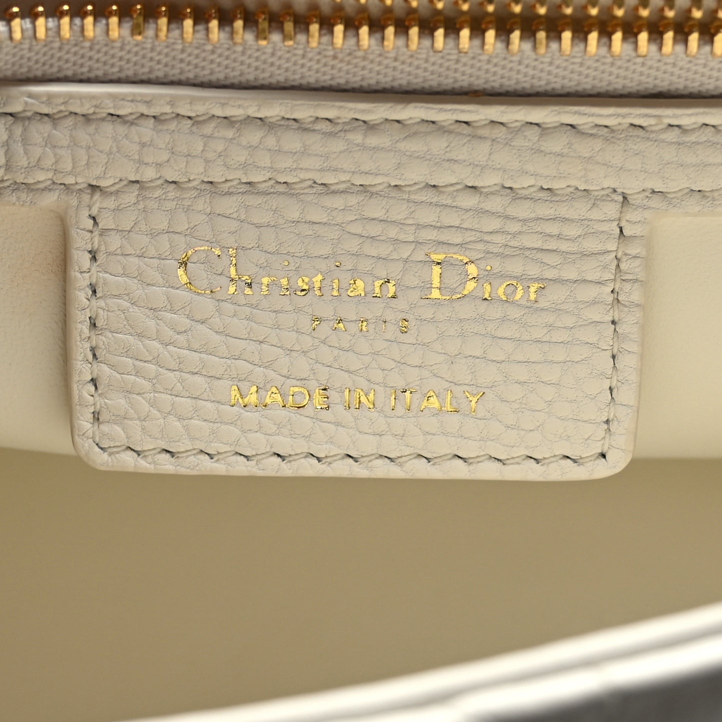 Supple Calfskin Cannage Medium Caro Bag Ivory