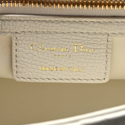 Christian Dior Supple Calfskin Cannage Medium Caro Bag Ivory 6 of 9